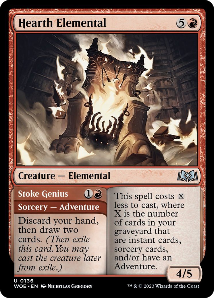 Hearth Elemental // Stoke Genius [Wilds of Eldraine] | Empire Gaming NC