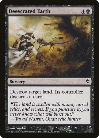 Desecrated Earth [Zendikar] | Empire Gaming NC