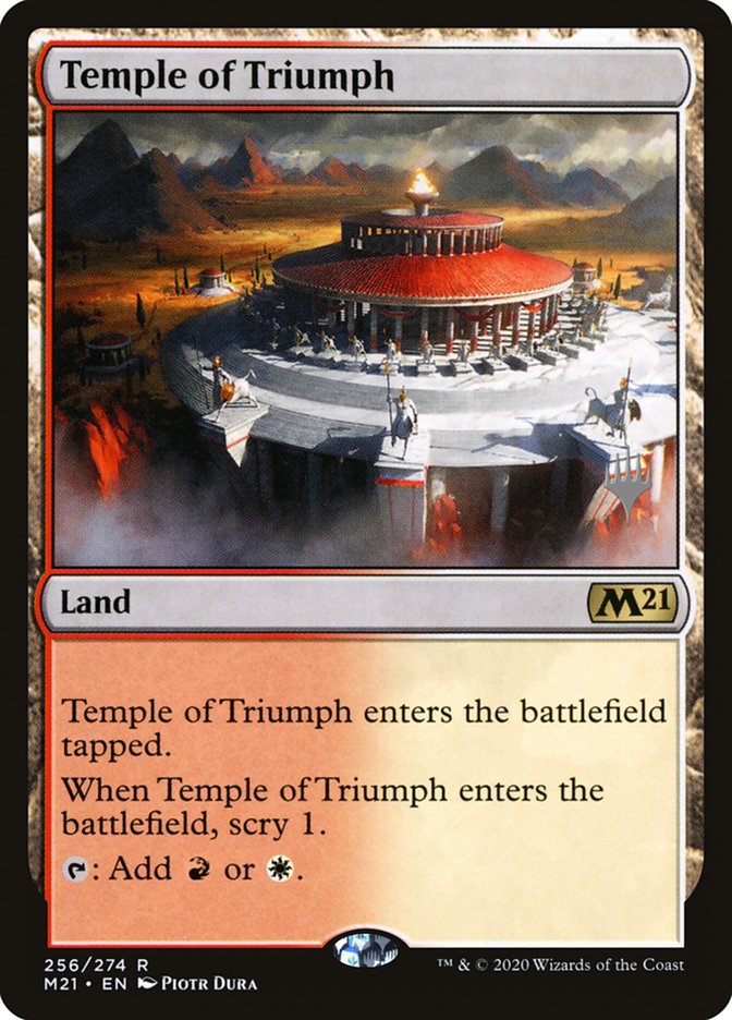 Temple of Triumph (Promo Pack) [Core Set 2021 Promos] | Empire Gaming NC