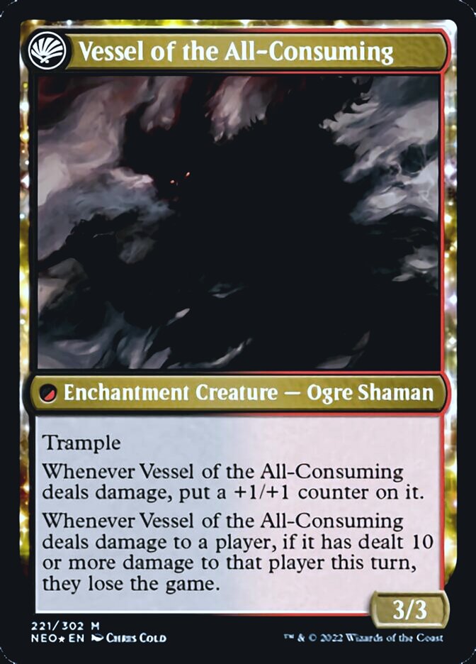 Hidetsugu Consumes All // Vessel of the All-Consuming [Kamigawa: Neon Dynasty Prerelease Promos] | Empire Gaming NC