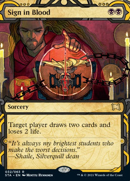 Sign in Blood (Etched Foil) [Strixhaven Mystical Archive] | Empire Gaming NC