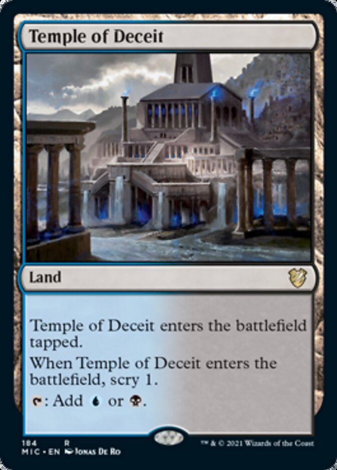 Temple of Deceit [Innistrad: Midnight Hunt Commander] | Empire Gaming NC