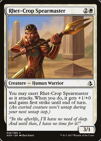 Rhet-Crop Spearmaster [Amonkhet] | Empire Gaming NC