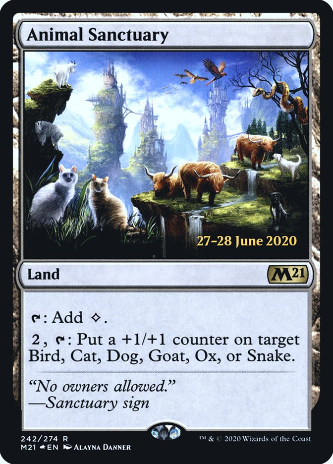 Animal Sanctuary  [Core Set 2021 Prerelease Promos] | Empire Gaming NC