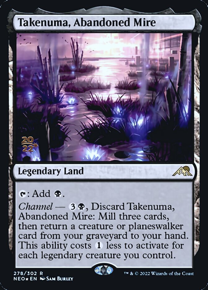 Takenuma, Abandoned Mire [Kamigawa: Neon Dynasty Prerelease Promos] | Empire Gaming NC