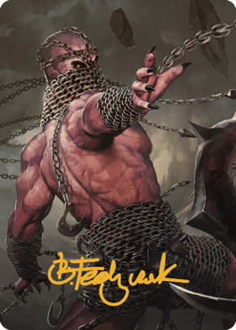 Chain Devil Art Card (Gold-Stamped Signature) [Commander Legends: Battle for Baldur's Gate Art Series] | Empire Gaming NC