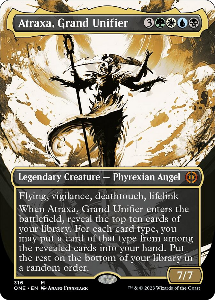 Atraxa, Grand Unifier (Borderless Ichor) [Phyrexia: All Will Be One] | Empire Gaming NC