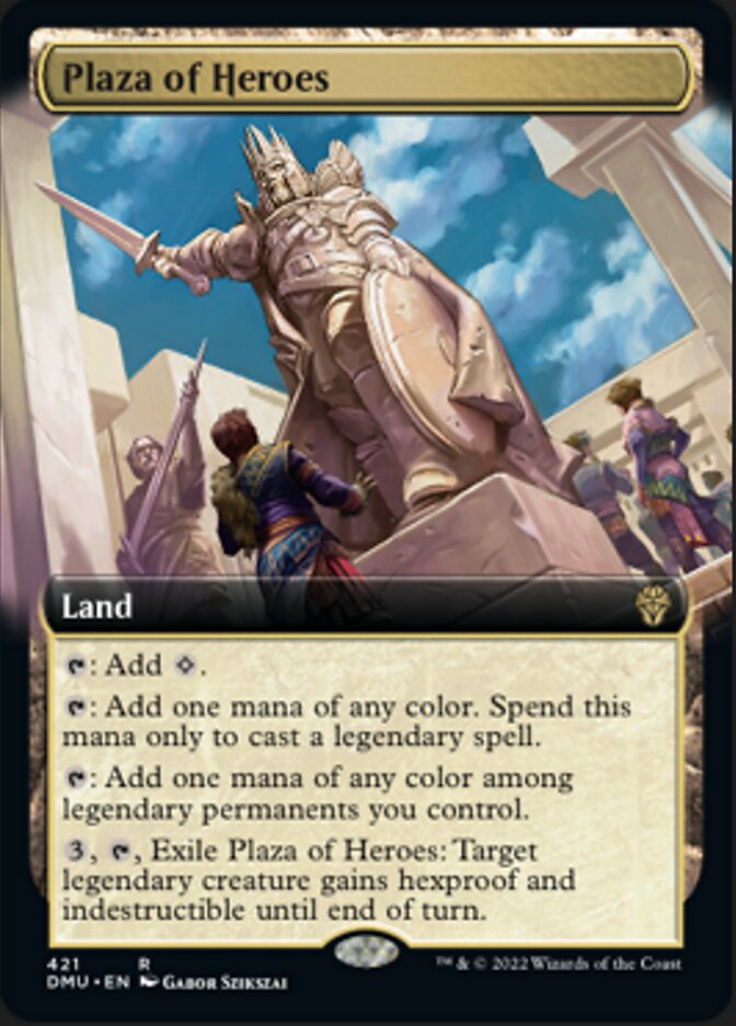 Plaza of Heroes (Extended Art) [Dominaria United] | Empire Gaming NC