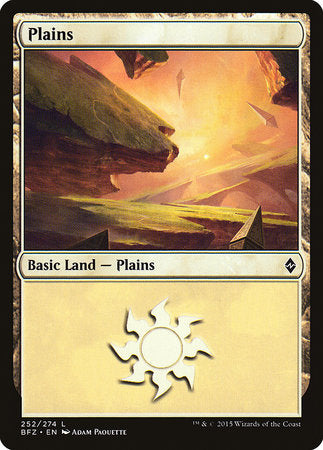 Plains (252) [Battle for Zendikar] | Empire Gaming NC