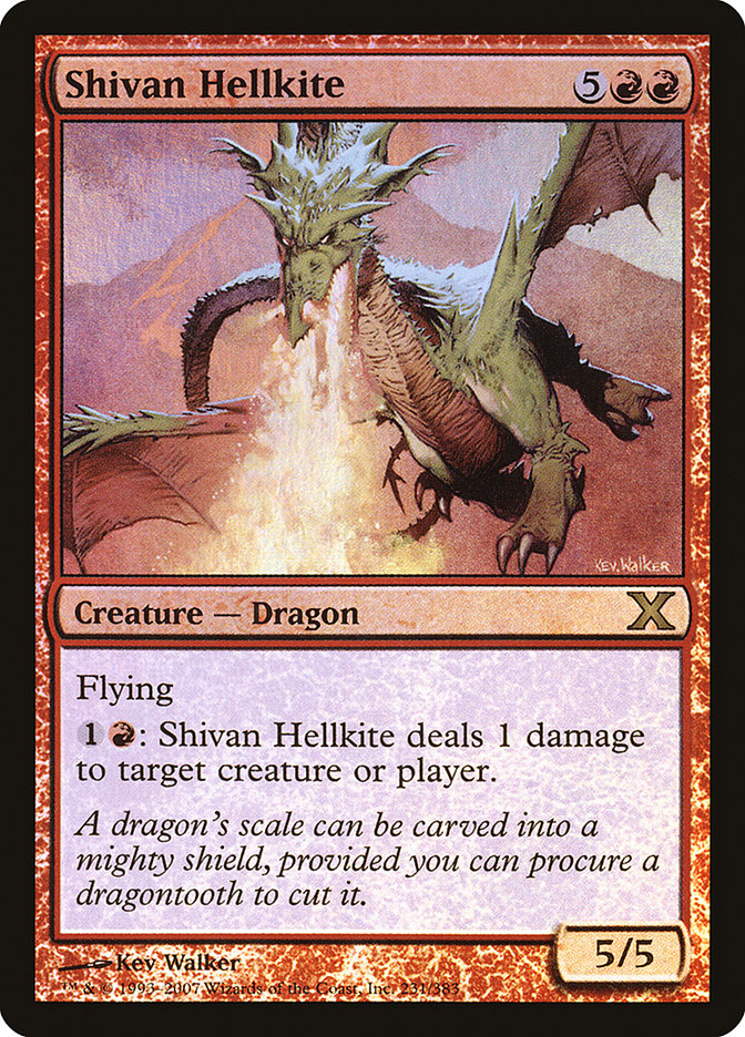 Shivan Hellkite (Premium Foil) [Tenth Edition] | Empire Gaming NC