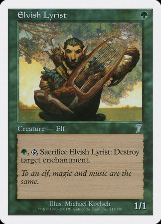 Elvish Lyrist [Seventh Edition] | Empire Gaming NC