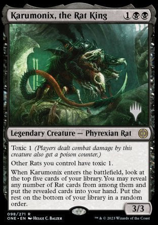 Karumonix, the Rat King (Promo Pack) [Phyrexia: All Will Be One Promos] | Empire Gaming NC