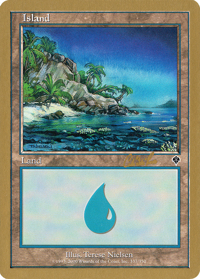 Island (cr337) (Carlos Romao) [World Championship Decks 2002] | Empire Gaming NC