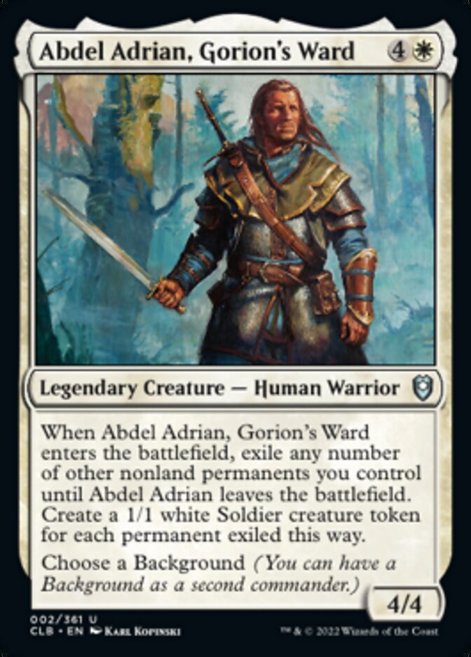 Abdel Adrian, Gorion's Ward [Commander Legends: Battle for Baldur's Gate] | Empire Gaming NC