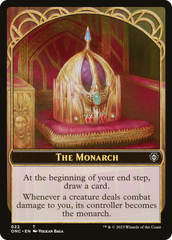 The Monarch // Golem Double-Sided Token [Phyrexia: All Will Be One Commander Tokens] | Empire Gaming NC