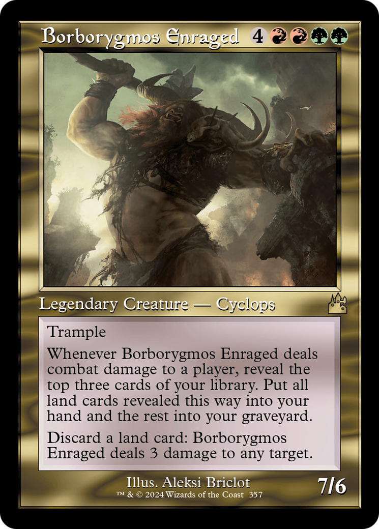 Borborygmos Enraged (Retro Frame) [Ravnica Remastered] | Empire Gaming NC