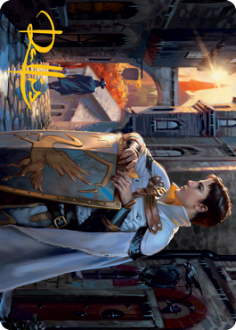 Dennick, Pious Apprentice Art Card (Gold-Stamped Signature) [Innistrad: Midnight Hunt Art Series] | Empire Gaming NC