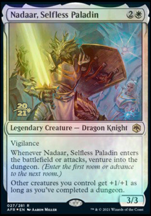 Nadaar, Selfless Paladin [Dungeons & Dragons: Adventures in the Forgotten Realms Prerelease Promos] | Empire Gaming NC