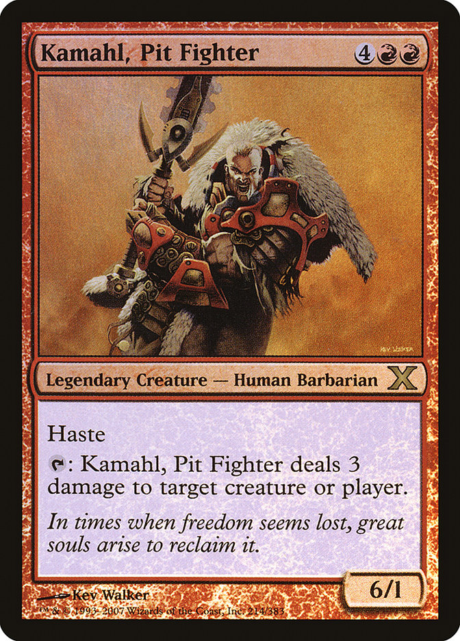 Kamahl, Pit Fighter (Premium Foil) [Tenth Edition] | Empire Gaming NC