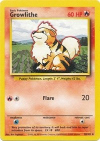 Growlithe (28) [Base Set] | Empire Gaming NC