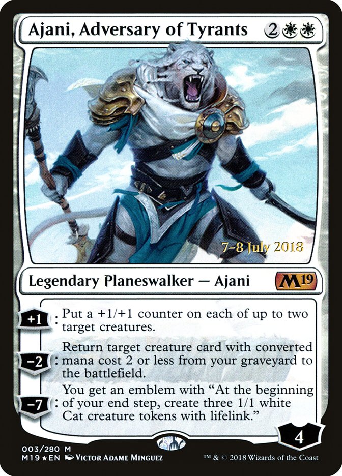 Ajani, Adversary of Tyrants [Core Set 2019 Promos] | Empire Gaming NC