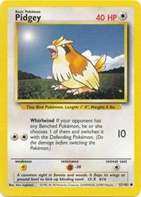 Pidgey (57) [Base Set] | Empire Gaming NC