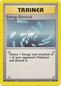 Energy Removal (92) [Base Set] | Empire Gaming NC