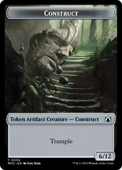 Phyrexian Golem // Construct Double-Sided Token [March of the Machine Commander Tokens] | Empire Gaming NC