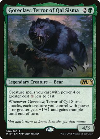 Goreclaw, Terror of Qal Sisma [Core Set 2019 Promos] | Empire Gaming NC