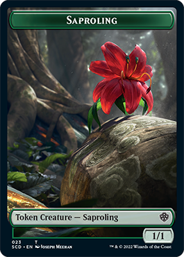 Saproling // Soldier Double-Sided Token [Starter Commander Decks] | Empire Gaming NC