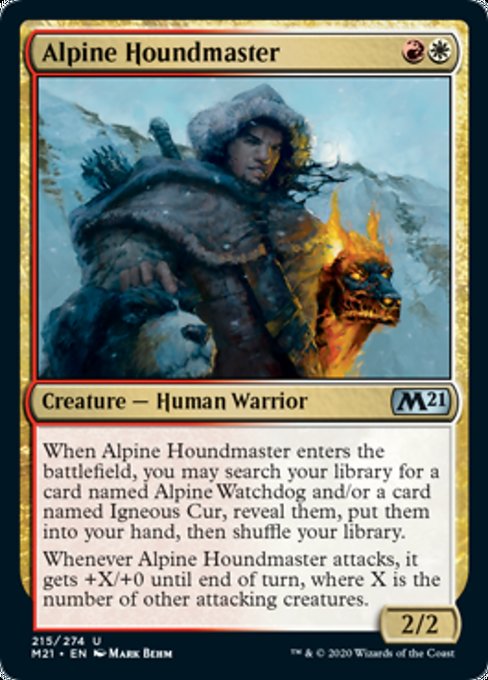 Alpine Houndmaster [Core Set 2021] | Empire Gaming NC