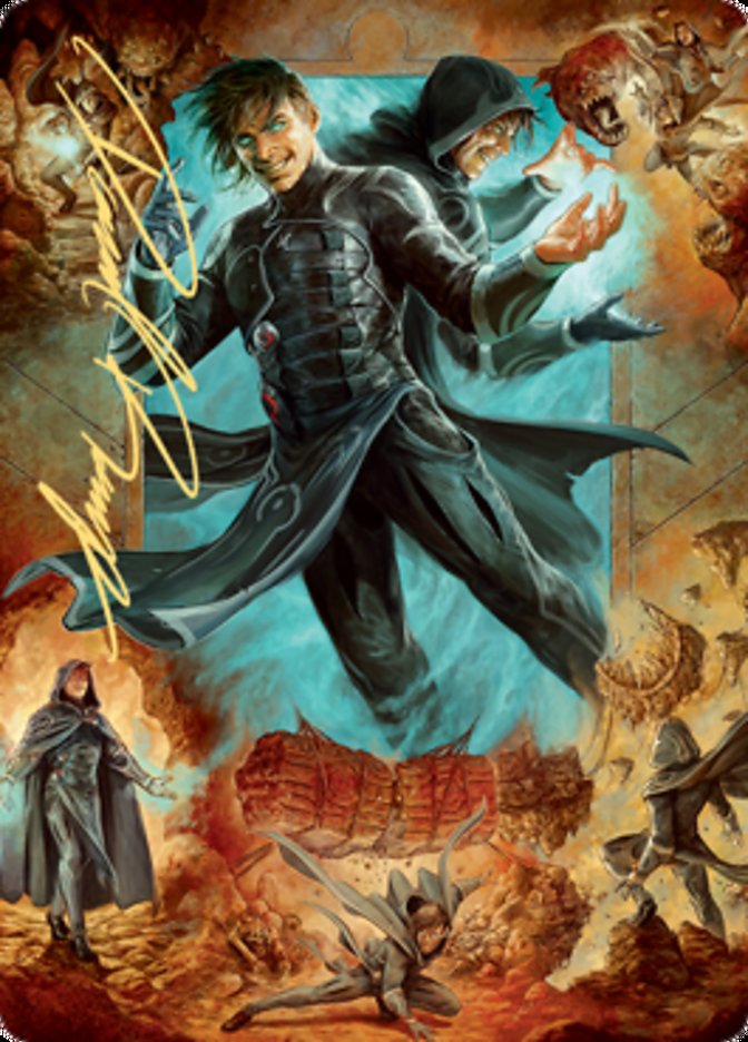 Jace, Mirror Mage 2 Art Card (Gold-Stamped Signature) [Zendikar Rising Art Series] | Empire Gaming NC