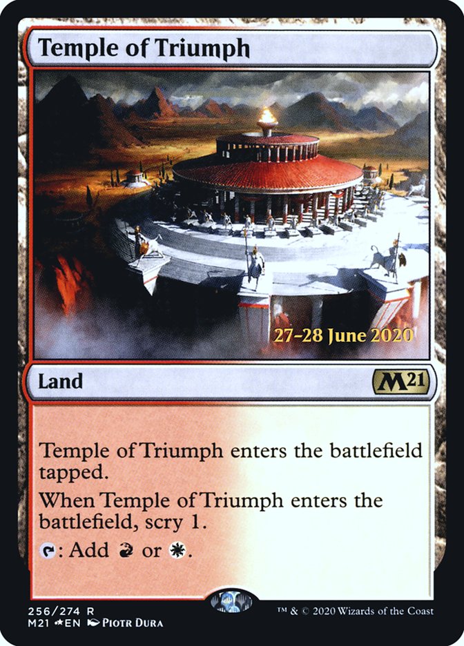 Temple of Triumph  [Core Set 2021 Prerelease Promos] | Empire Gaming NC