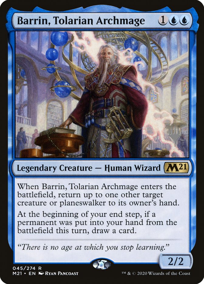 Barrin, Tolarian Archmage (Promo Pack) [Core Set 2021 Promos] | Empire Gaming NC