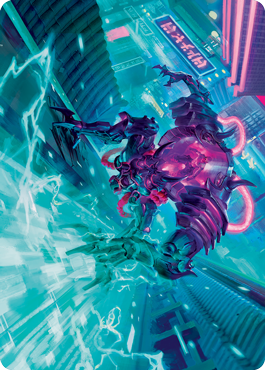 Surgehacker Mech Art Card [Kamigawa: Neon Dynasty Art Series] | Empire Gaming NC