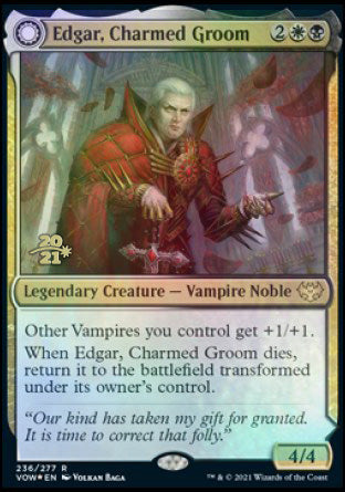 Edgar, Charmed Groom // Edgar Markov's Coffin [Innistrad: Crimson Vow Prerelease Promos] | Empire Gaming NC