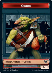 Smoke Blessing // Goblin Double-sided Token [Kamigawa: Neon Dynasty Commander Tokens] | Empire Gaming NC