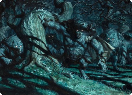 Unnatural Moonrise Art Card [Innistrad: Midnight Hunt Art Series] | Empire Gaming NC