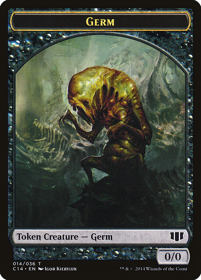 Germ // Zombie (016/036) Double-sided Token [Commander 2014 Tokens] | Empire Gaming NC