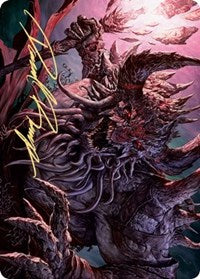 Dream Devourer Art Card (Gold-Stamped Signature) [Kaldheim: Art Series] | Empire Gaming NC