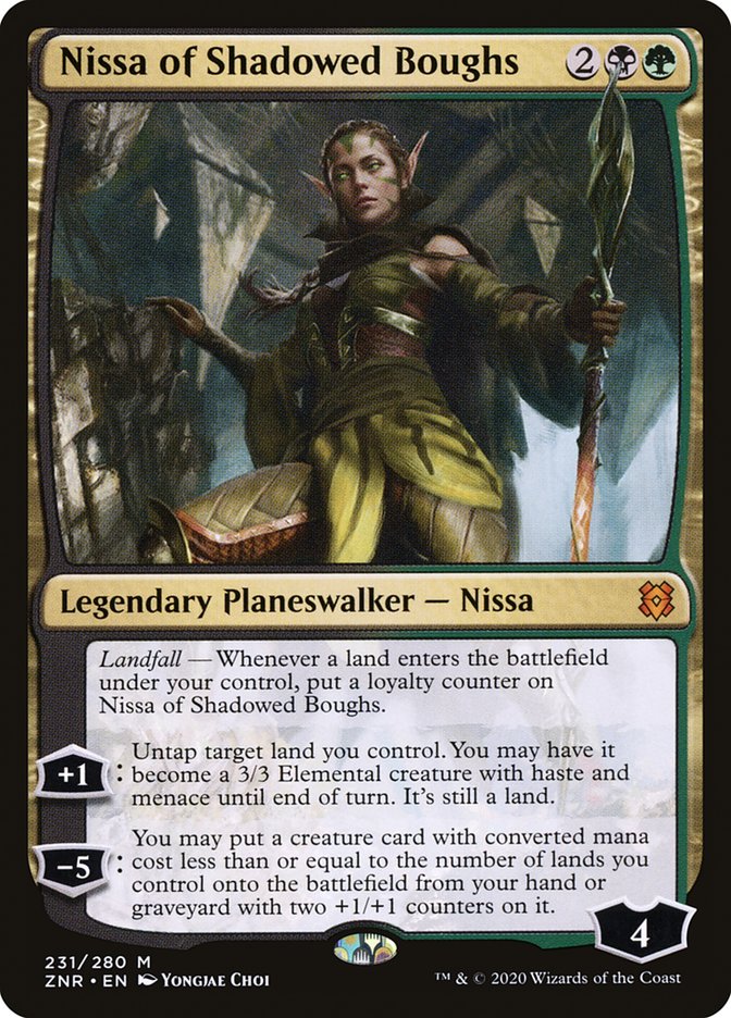 Nissa of Shadowed Boughs [Zendikar Rising] | Empire Gaming NC