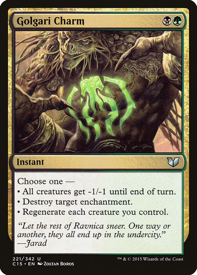 Golgari Charm [Commander 2015] | Empire Gaming NC