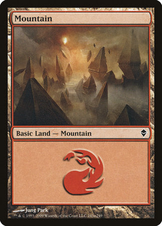 Mountain (243a) [Zendikar] | Empire Gaming NC