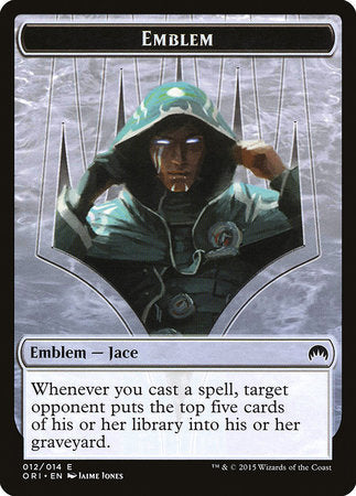 Emblem - Jace, Telepath Unbound [Magic Origins Tokens] | Empire Gaming NC