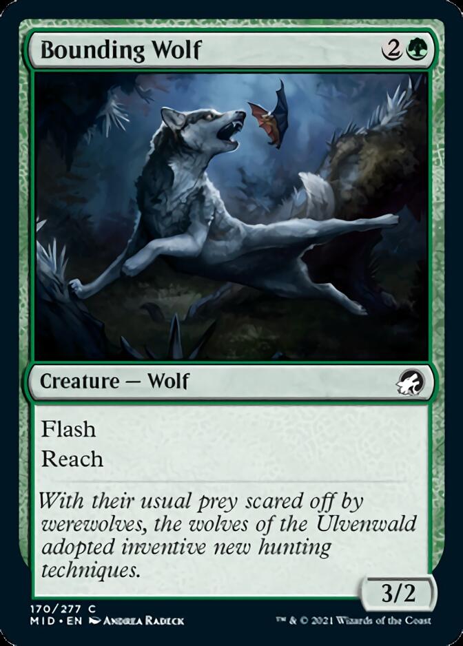 Bounding Wolf [Innistrad: Midnight Hunt] | Empire Gaming NC