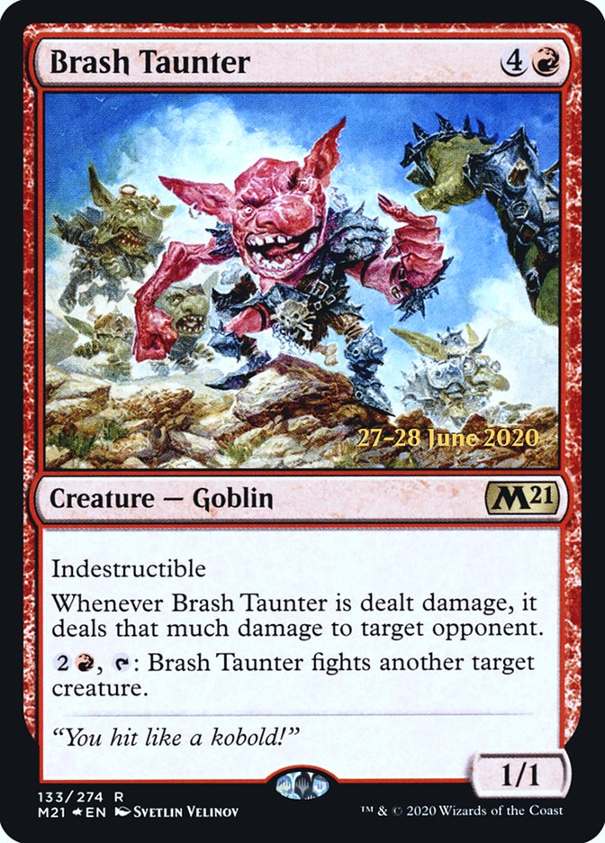 Brash Taunter  [Core Set 2021 Prerelease Promos] | Empire Gaming NC