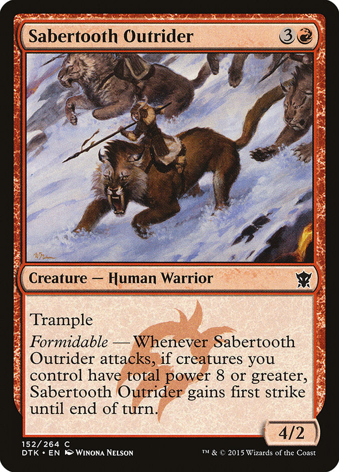 Sabertooth Outrider [Dragons of Tarkir] | Empire Gaming NC