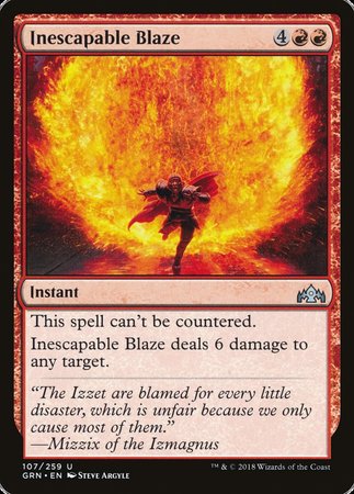 Inescapable Blaze [Guilds of Ravnica] | Empire Gaming NC