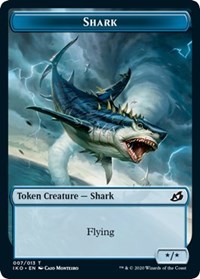 Shark // Human Soldier (005) Double-sided Token [Ikoria: Lair of Behemoths Tokens] | Empire Gaming NC
