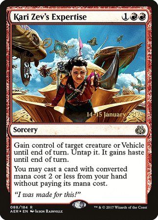 Kari Zev's Expertise [Aether Revolt Promos] | Empire Gaming NC